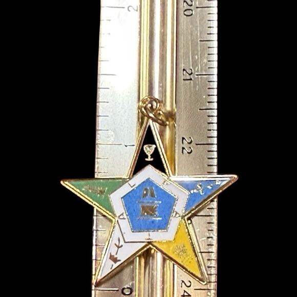 VTG Order Of The Eastern Star Pendant Freemasonry Masonic Collectible Pendant - Picture 7 of 7